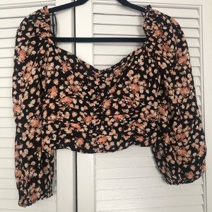 Zara Floral crop top